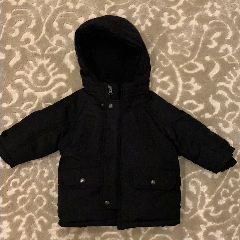 Baby Gap Black Puffer Coat 12-18 Months